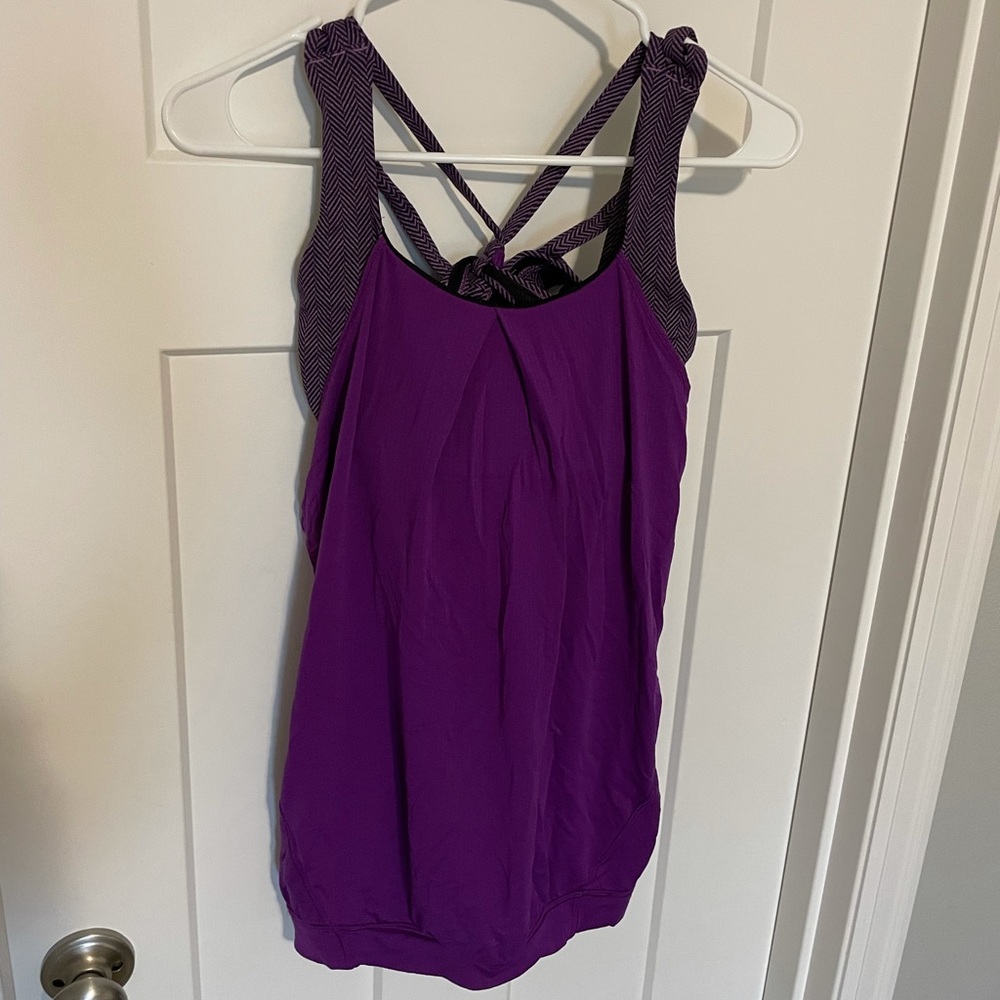Lululemon Tank Top with attached sports bra
